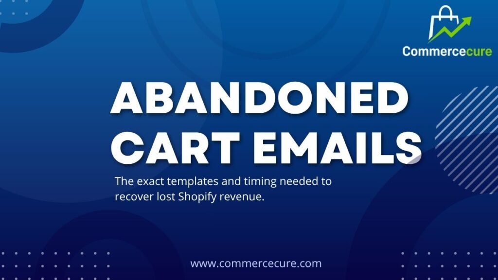 3D digital shopping cart connected to an automated email recovery sequence.