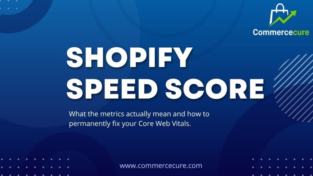 3D Core Web Vitals analytics dashboard showing a 100/100 Shopify speed score.