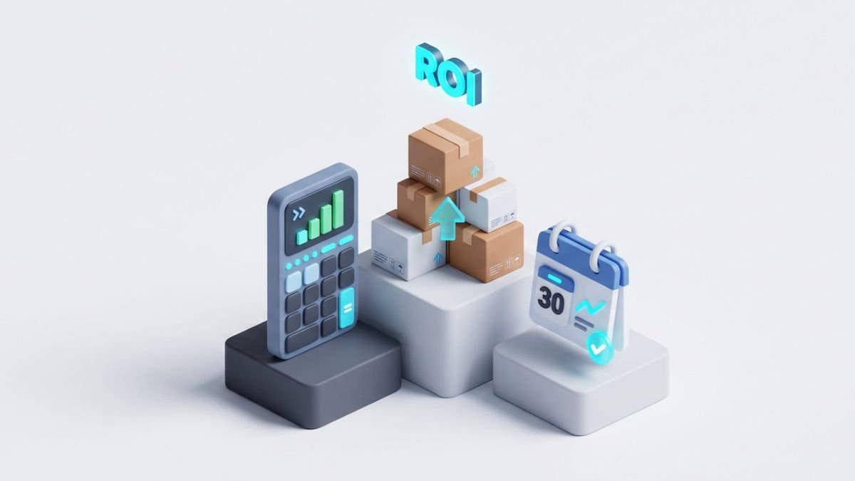 3D digital calculator tracking e-commerce software ROI and contribution margins