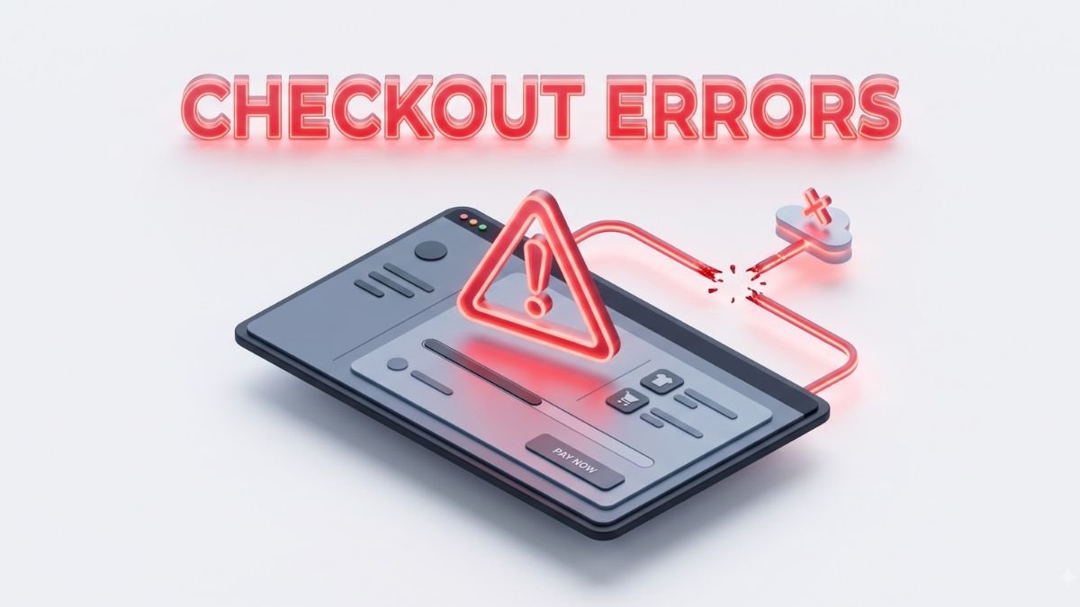 3D warning triangle showing shipping rates not showing at checkout.