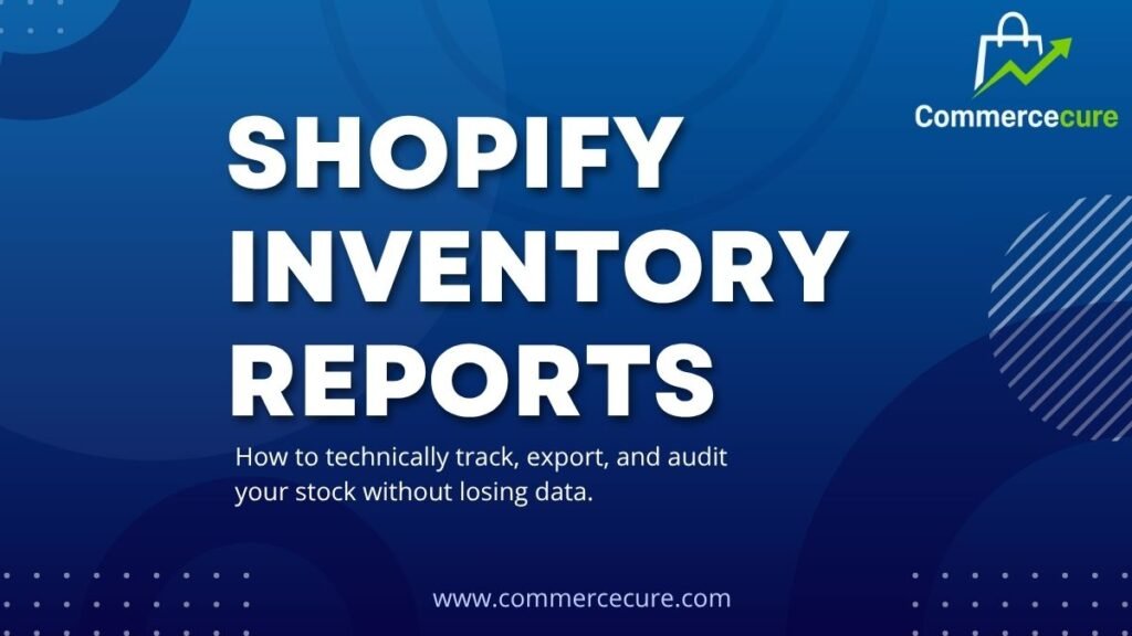 3D inventory auditing dashboard showing real-time Shopify stock data and export functions.