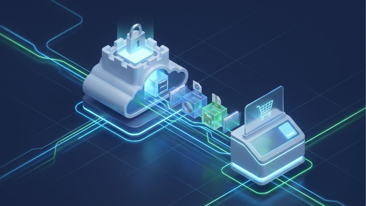 3D automated digital asset delivery system integrating with a Shopify checkout.